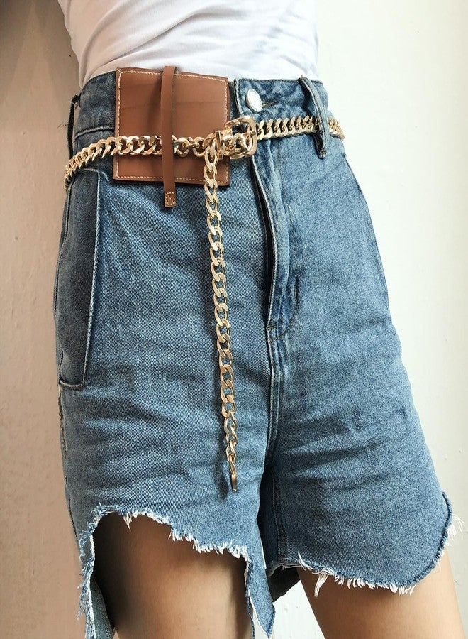Mawjom Metal Chain Belt for Women Adjustable Trendy Body Waist for Girls Jeans Pants Dresses - Image 3